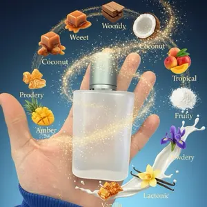 Eclipse Shore (M)/ oil base/ sweet, woody, coconut, amber, vanilla, tropical, fruity, powdery, iris, lactonic