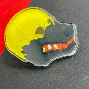 Skull in Hound Mask Pin
