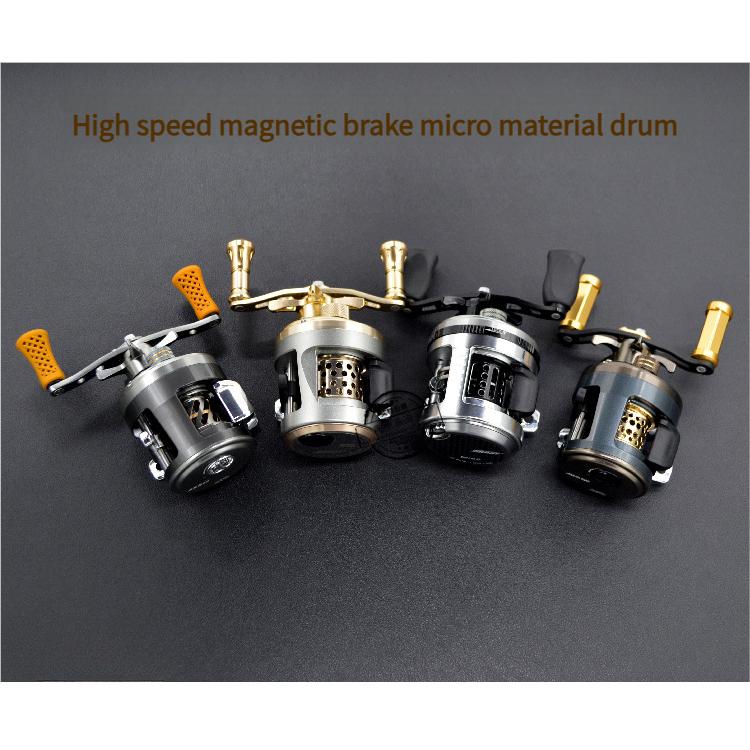 JH/DX/AKS/JKS BFS Ultralight Baitcasting Reel High-Speed 7.0:1 Gear Ratio Magnetic Brake for Trout Bass Compact Durable Fishing Rod Equipment Loudest Ding circle fishing