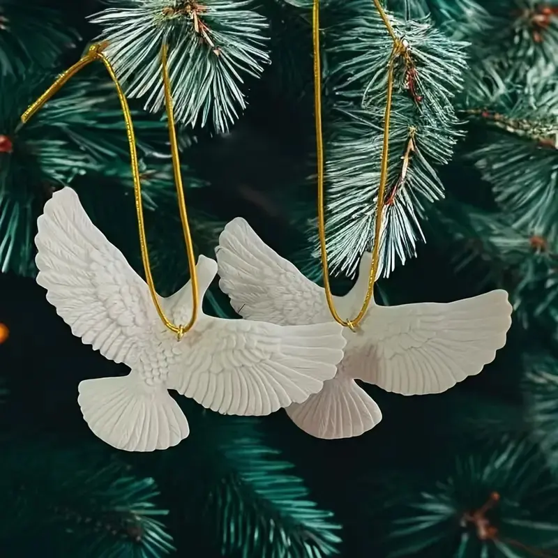 Authentic Home Alone 2 Doves Pair Replicas, Perfect Hanging Christmas Tree Ornament Gift for Kids & Birthdays, Unique Home Decor Accessory, Festive Decorations