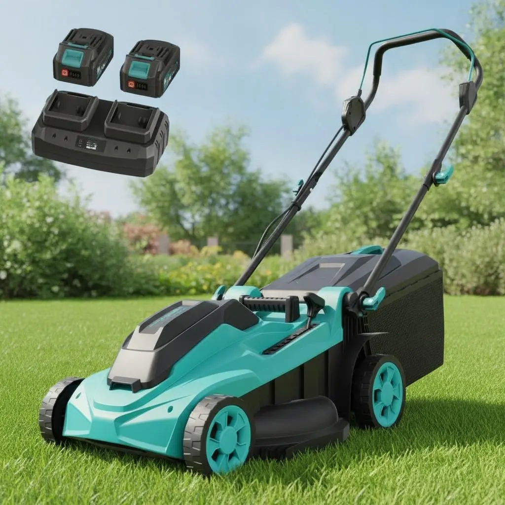 40V Cordless Brushless Push Lawn Mower - 17-Inch, 4.0Ah BAT Included, Lightweight Garden Tool for Residential Lawns & Small to Medium Yd