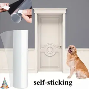 Scratch-resistant surface, suitable for walls, doors, and sofas, easy to install, durable vinyl film, home protection for large furniture and doors, loning adhesion and use, protects furniture from cat damage, pet protection, cat lovers, pet owners