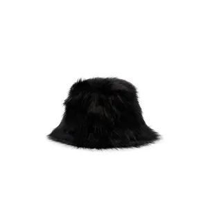 Unreal Fur Yeoman Hat in Lush Black