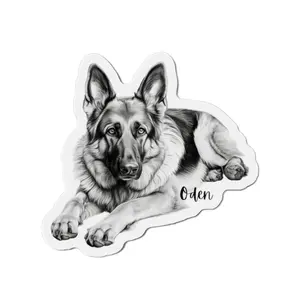 German Shepherd Custom Dog Magnet