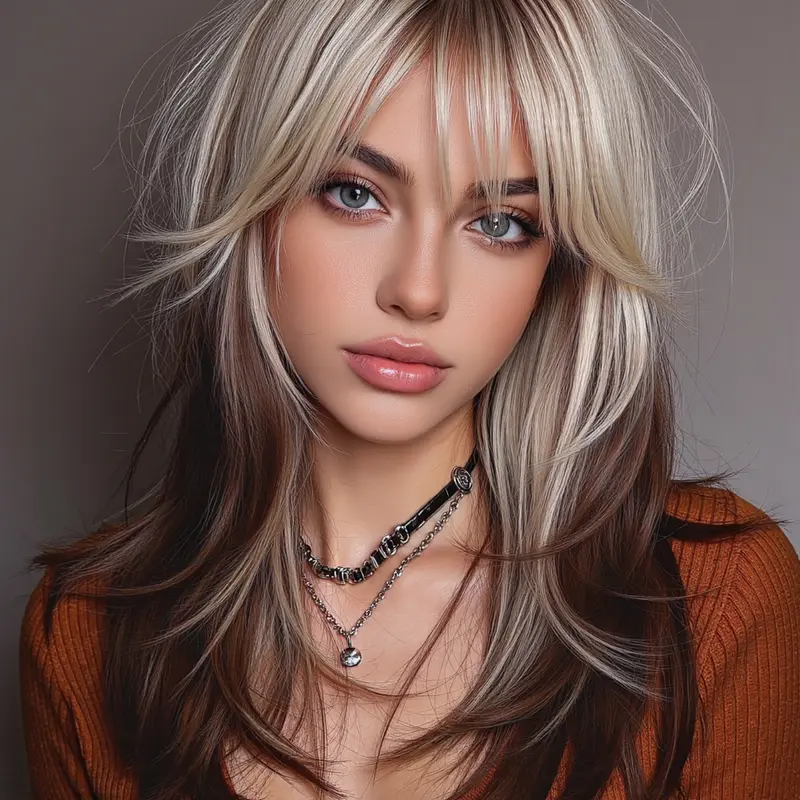Comfortable Natural 16 Inch Wig with Bangs and Layers, Fashion Synthetic Fiber Wig for Vacation and Daily Use, Synthetic Material Wigs, Synthetic Hair Wigs, Daily Wear Wig