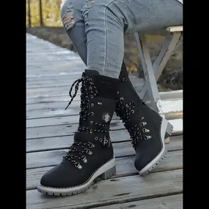 Women's High Heel Chelsea Boots, Fashionable Mid-Calf Design, Comfortable PU Leather & Rubber Sole, Perfect for Casual & Formal Wear Walking Shoes Footwear