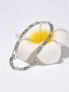 925 Sterling Silver Cuban Chain Bracelet, Polished Design, Elegant Neutral Jewelry, Trendy Versatile Gift, All Seasons Accessory