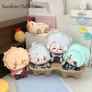 10cm Anime Honkai: Star Rail Anaxa Mydei Phainon Fluffy Maumet Pendant Puppet Keychain Print Plush Doll Toys Adorn Xmas Gift