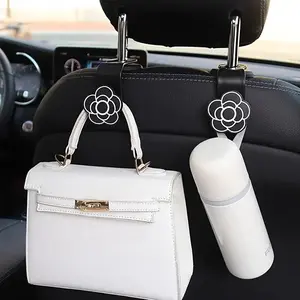 Flower Design Car Seat Back Hook, Car Seat Decorative, 2 Counts Car Seat Back Hanger, Multifunctional Car Storage Hook, Car Interior Accessories for Women & Girls, Car Organizer