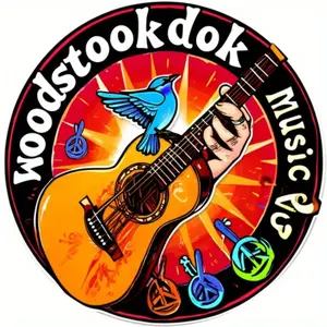 Tin Wooden Acrylic Iron Hippie Shop Vintage Woodstock Wall Art 8x8 Inch Aluminum Plaque Guitar Peace Sign Colorful Music Festival Decorative Plaque Aluminum Metal Home Decor