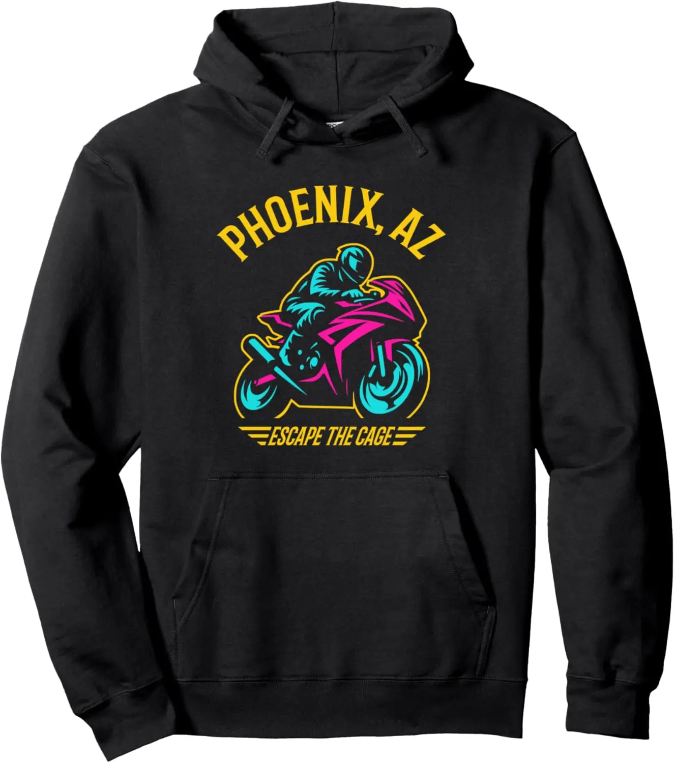 Phoenix AZ Sport Bike Motorcycle Racing Design Pullover Hoodie
