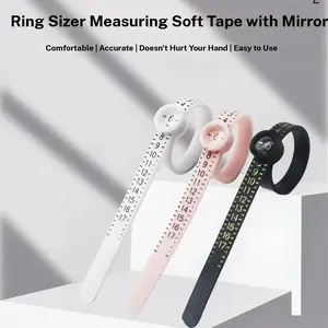 New 2pcs Ring Sizer Measuring Tool, Reusable Finger Size Gauge, Jewelry Sizing Tool 1-17, Usa Rings Size, Precision Measurement