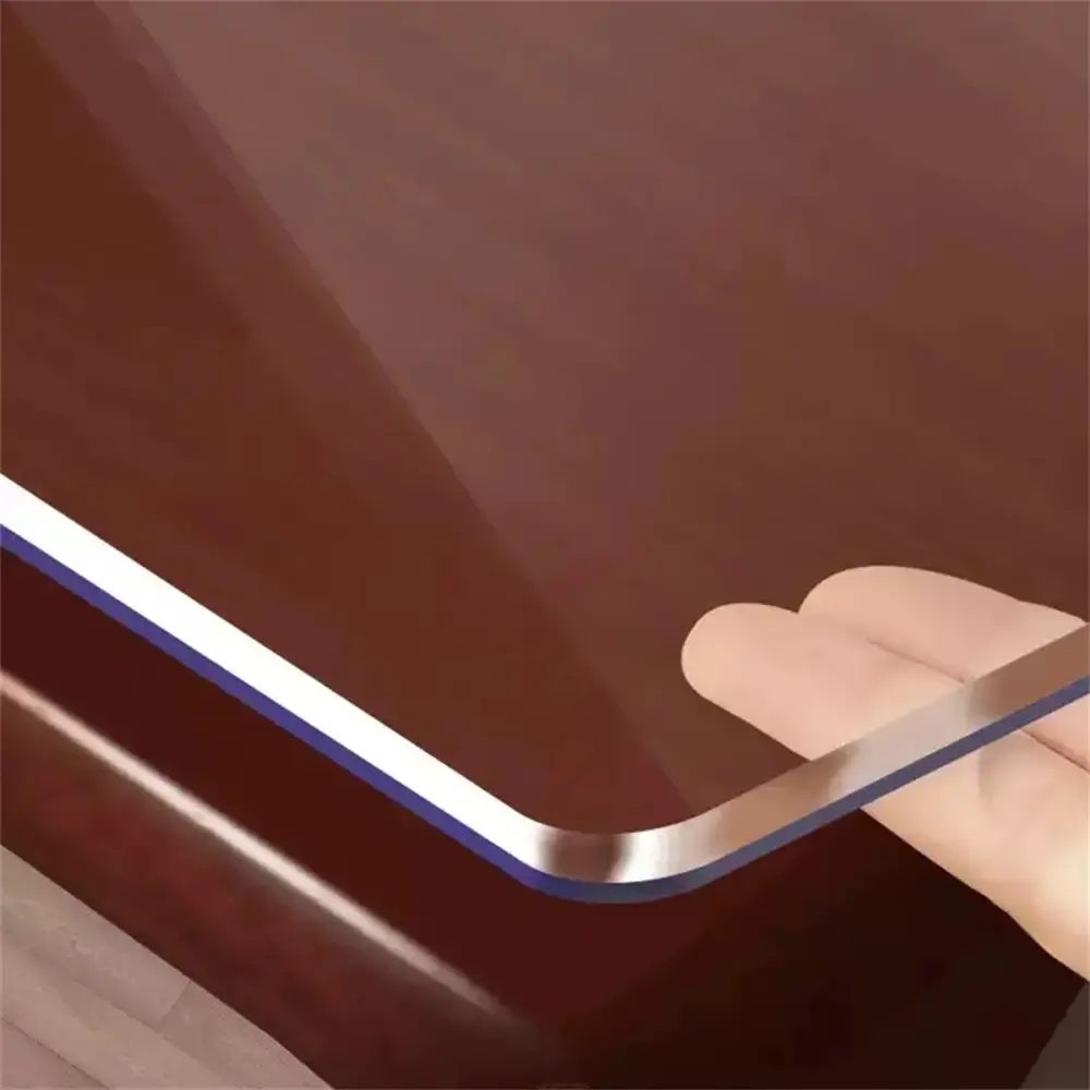 Zero Waste Certification | 100% Recyclable Desktop Protector | Berkeley Approved Vegetarian and Non-Toxic 1.5mmpvc Tablecloth kitchen counter soft  glass  table  mat desk pad tablecloth table mat