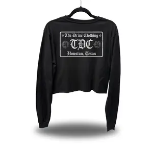 CROSS PATCH CROP LONG SLEEVE