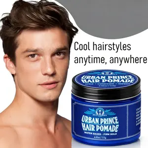 Men’s Hair Pomade 4.05oz | Water-Based Styling Clay Balm, Medium Hold, Natural Finish, No Flakes, Lightweight Hair Wax Haircare