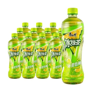 Master Kong Ice Green Tea Lemon Flavor - 15 Pack, 500ml Bottles - Refreshing Citrus Green Tea Beverage