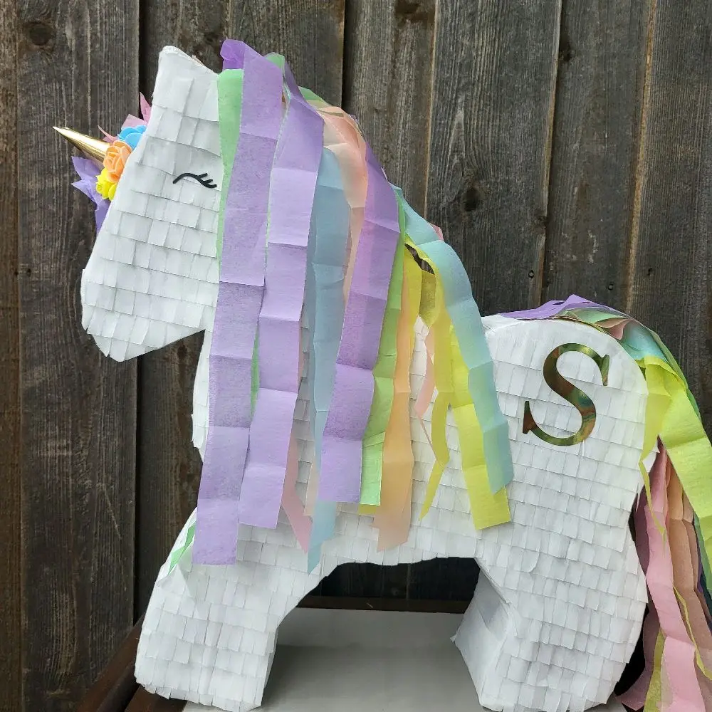 Unicorn piñata 22 inches tall
