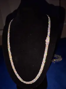 Luxury Rap Culture Hip-Hop Necklace, High-End Jewelry,Full diamond Charm, Copper Chain, Ideal Gift for Relatives and Friends