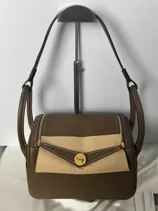 Premium Full-Grain Leather Lindy Style Bag | Luxury Pebble Texture