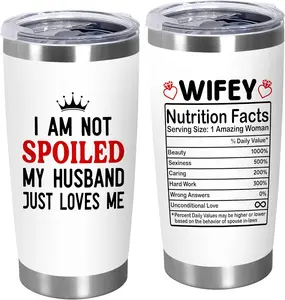 Gifts for Her - Wife - Stainless Steel Insulated Coffee Tumbler With Lid 20 Oz - Birthday Gifts for Wife from Husband, Tumbler for Women 20 OZ Stainless Steel Tumbler