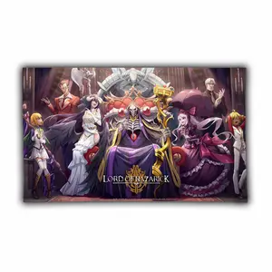Dark Fantasy Aesthetic, Overllord, Wall Hanging Tapestry Flag, Durable Polyester with Brass Grommets, Gift for Anime Fans | GN200226.R2758.ID00