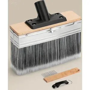 7.5-Inch Wood Stain Applicator - Deck Stain Brush with Ergonomic Handle, Reusable Stain Applicator for Smooth Finish, Professional Wood Stain Brush for Decks and Fences