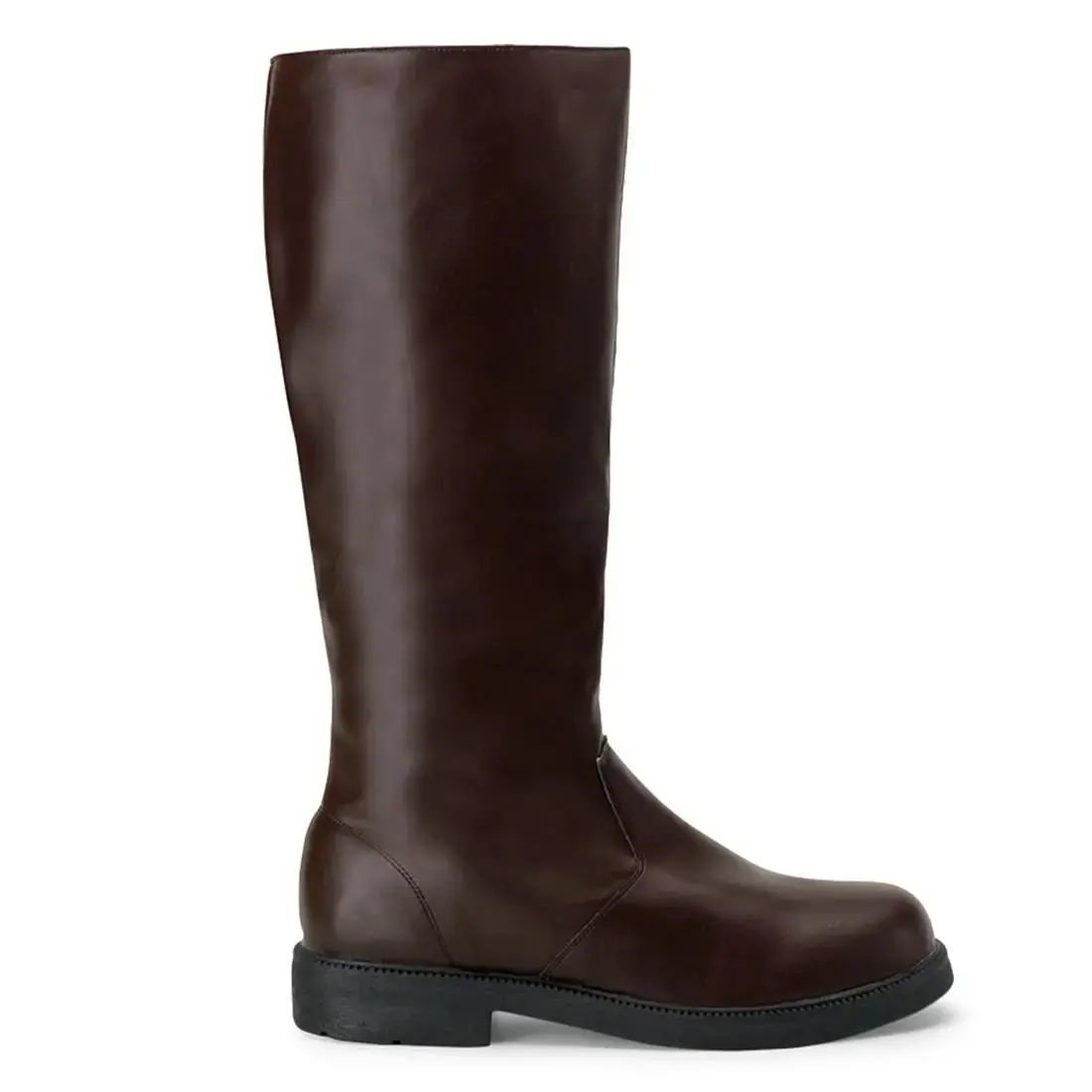 Funtasma Captain-100 Men's Pirate Captain Knee Boot Brown Faux Leather