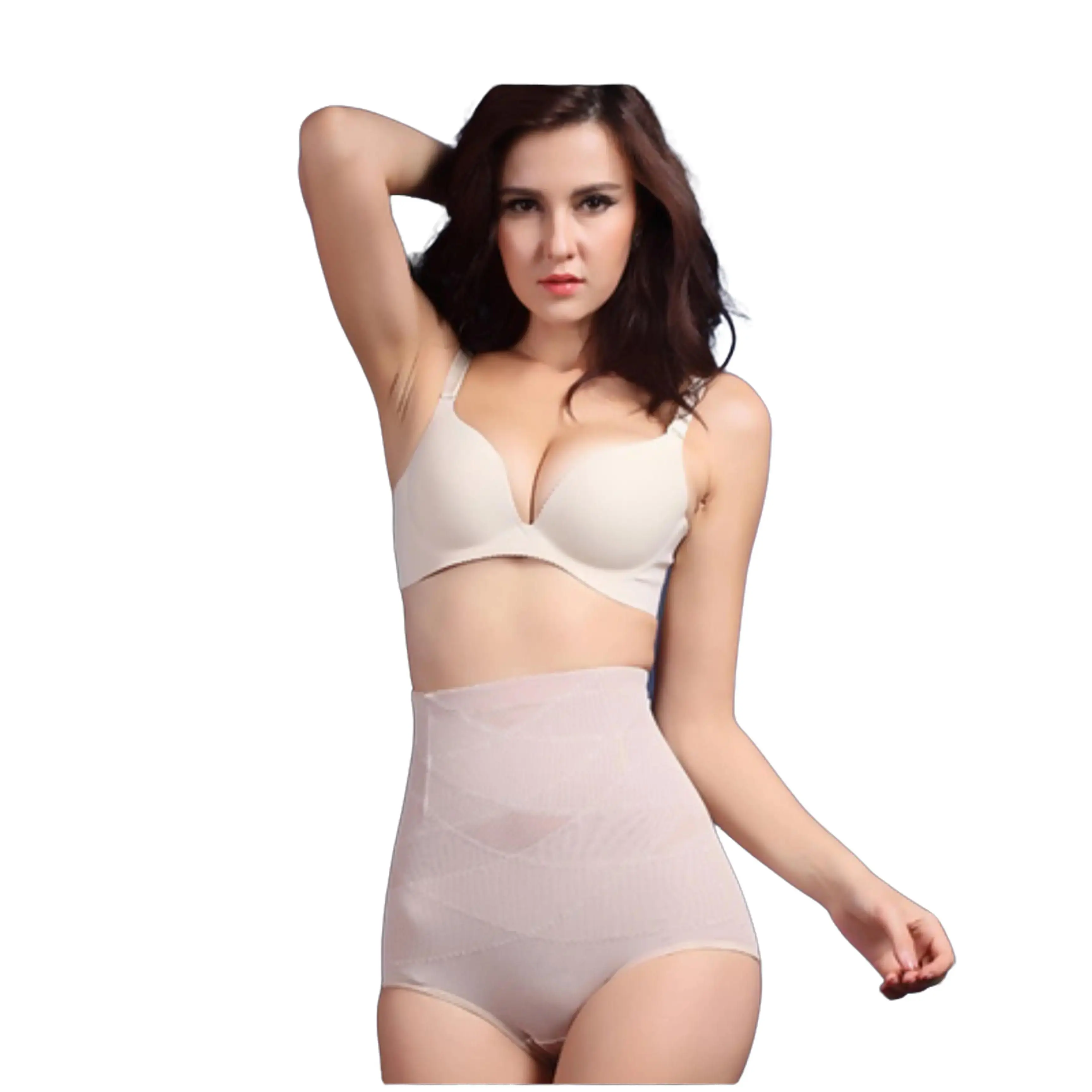 Women's High Waist Postpartum Belly Shaping Pants - Plain Design for Comfort & Support During Recovery