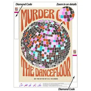 5D DIY Diamond Painting | Glitter Disco Ball Handmade Decorative Painting. " On The Dance Floor" Disco Ball Decoration. Rhinestones Full Mosaic Crafts Kit. HD Diamond Painting For Adults, And DIY Skill And Concentration Exercises Diamond Painting Kits