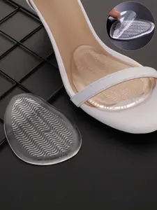 Women's Gel Shoe Insoles, Pressure Relief Insole, Non-Slip Silicone Pain Relief Pads, Comfortable Cushioning for High Heels and Sandals, All-Season Casual Wear