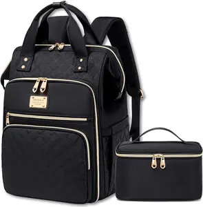 Weitars Lunch Backpack For Women,15.6 Inch Laptop Backpacks For Womens Back pack, Travel Backpacks,Work Backpack For Women (Black)