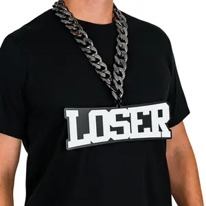 Ultimate Loser Black & White Acrylic Chain