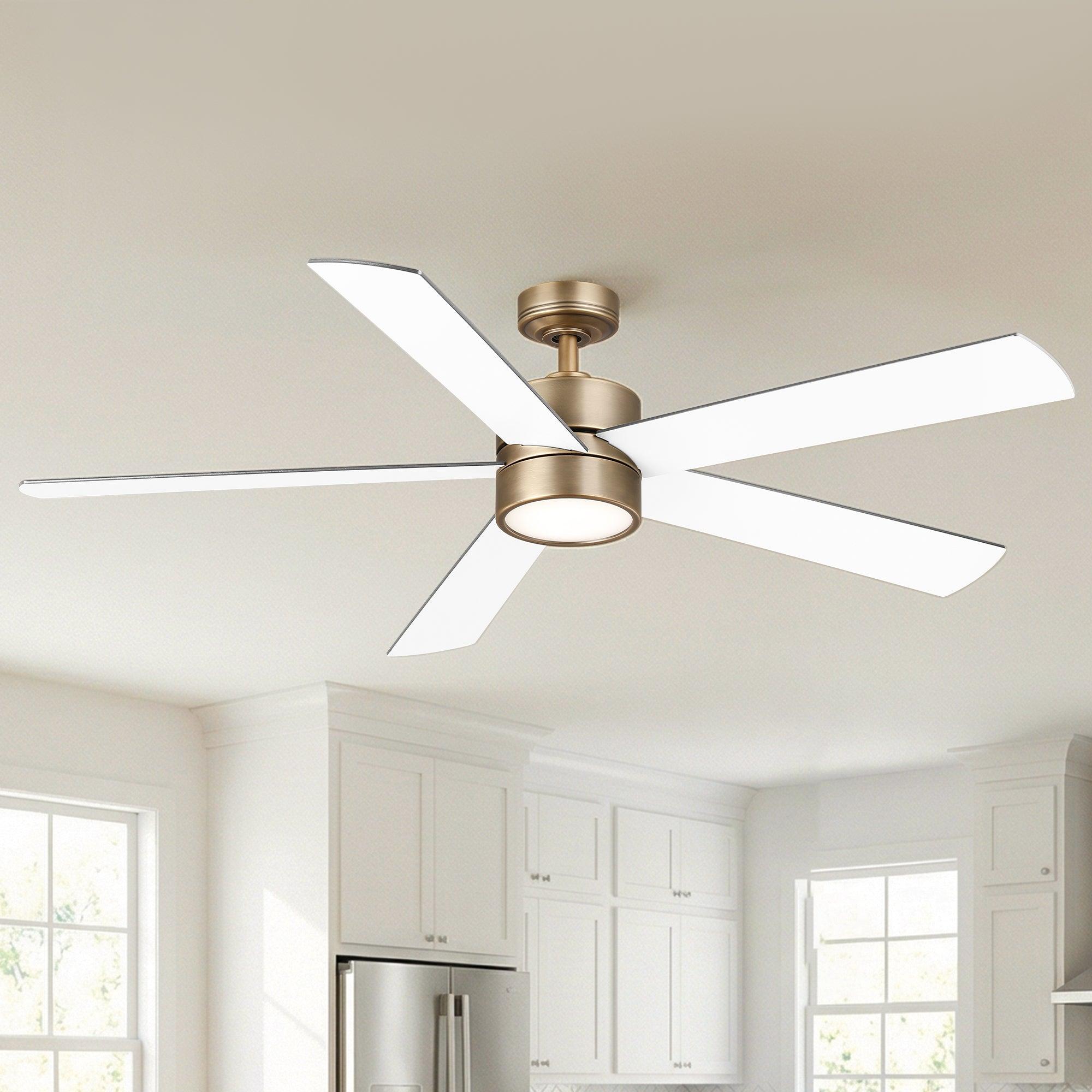 60" Adair LED Ceiling Fan | Double-sided Blades, 3CCT+RGB Lights with Dynamic Rhythm Modes | Downrod Mount