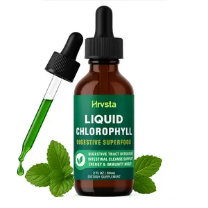 Chlorophyll Liquid Drops - Natural Concentrate – Energy Booster, Digestion and Immune System Supports, Internal Deodorant, Liver Function