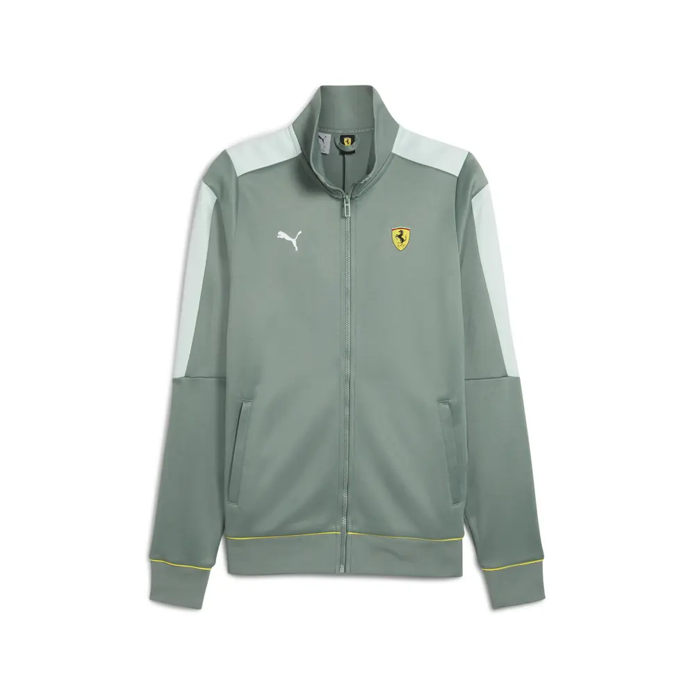 PUMA Mens Scuderia Ferrari Race Mt7 Jacket Athletic Outerwear Casual - Green
