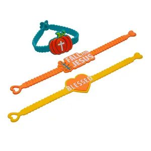 7 1/2" Religious Fall-Themed Bracelets with Charm - 12 Pc.