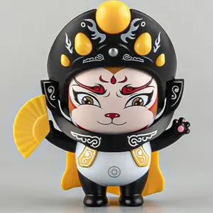 Chinese Opera Mask Doll Figurine, Traditional Cultural Art Decorative Collectible Toy, Unique Gift Idea for Home Decoration & Souvenir