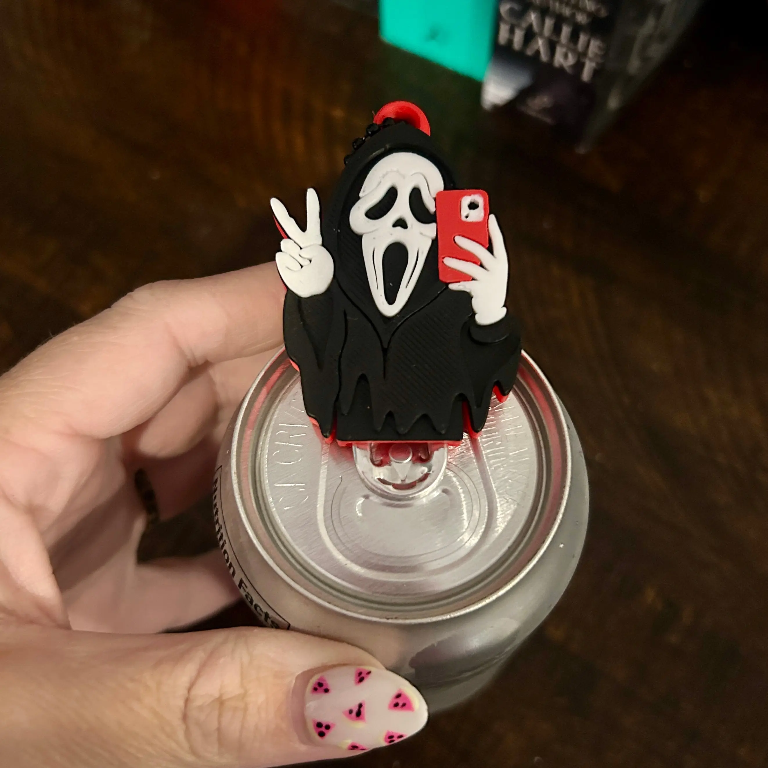 Nail Saver Pop Tab Keychain - Scream