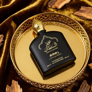 Black Gold Oud Perfume 100ml | Oud & Agarwood Notes | Mature Men & Women | Black Matte Bottle, Arabic Style | Business/Dinners/Formal Occasions