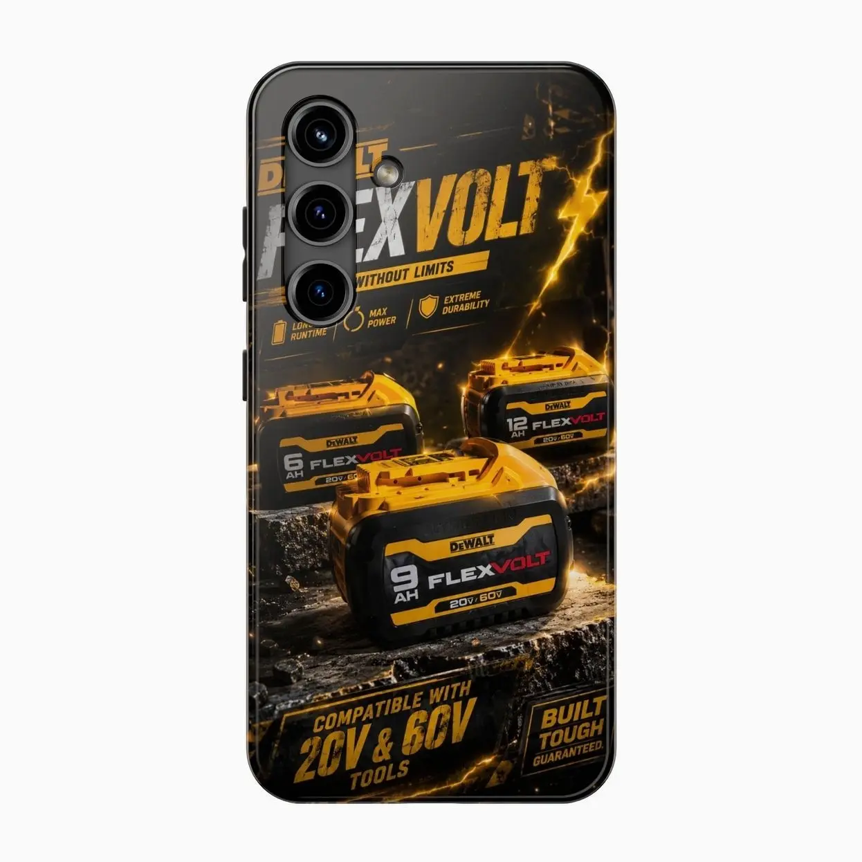 DEWALT Phone Case for iPhone 17-7 Pro Max Plus & Samsung Galaxy S26-S21 Ultra Plus - Heavy Duty Jobsite Radio Industrial Phone Cover unisex 6