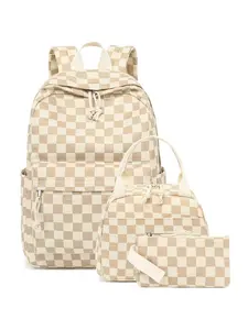 Laptop Backpack with Lunch Box&Pencil Bag, 15 Inch Lunch Backpack for Women, College Computer Back Pack Work Backpacks with Insulated Lunchbox Meal Prep Bag for Teacher Nurse Commute Office, 3Pcs Set