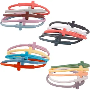 20 count   Bracelets, Religious  Bracelets Elastic Christian Wristbands for Women Men Party Favors