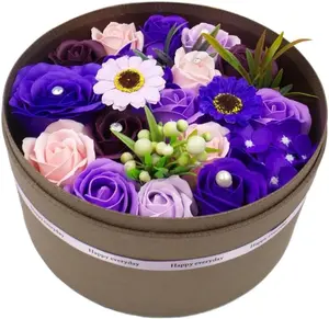 Graduation Gift for Her Scented Roses Soap Flower Box for Anniversary/Birthday Present