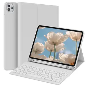 Kenke Multi-Angle Foldable Case with Magnetic Bluetooth Keyboard Pencil Slot Soft TPU Back Cover Fit for iPad 11th Gen (A16,2025),10th Gen (2022),Air 11-inch,7th-6th/5th-4th Gen10.9-inch,7th-9th Gen