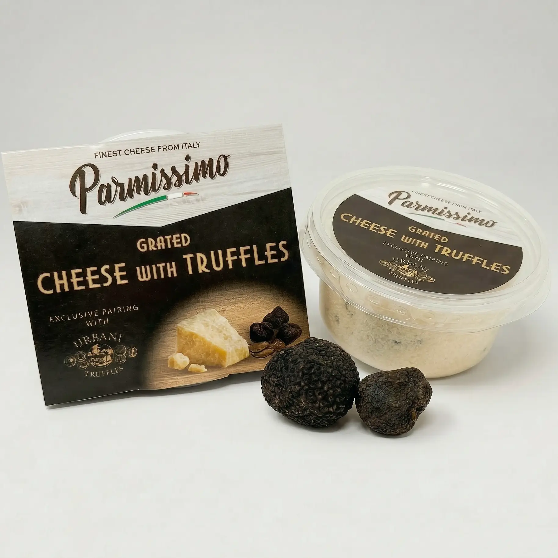 Grated Parmesan Cheese with Truffle Bites