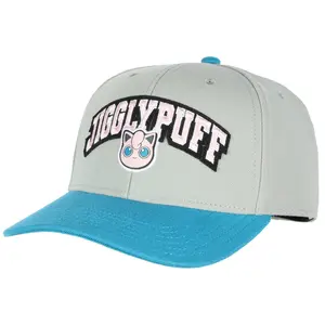 Pokemon Adult Jigglypuff 0039 Embroidered Precurve Snapback Hat for Men and Women