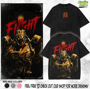 Midas - Real Steel Graphic T-Shirt | Tanktop Vintage Washed Shirt Unisex Streetwear Movie Merch Robot Fighter Tee Sci-Fi T-Shirt Gift for Movie Lovers Real Steel Fans