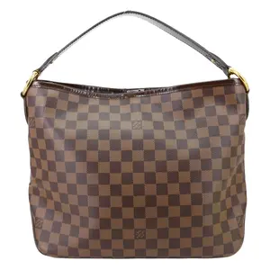 Pre-owned Louis Vuitton Damier Ebene Tote Bags Delightful PM Hobo Bag Brown