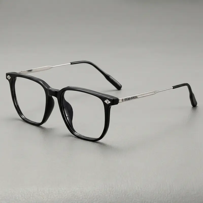 Women's Basic Fashion Blue Light Glasses - TR90 Ultralight Square Full Rim Plain Unisex Accessory Non-Prescription Eyewear, Party-Ready Style for Phone, Gaming Use, Basic Fashion Eyeglasses