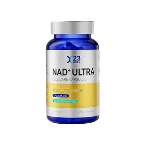 23 WELL Ultra NAD+ Energy Boost – Liposomal with Resveratrol & CaAKG, For Office Workers & Daily Vitality, 60 Caps